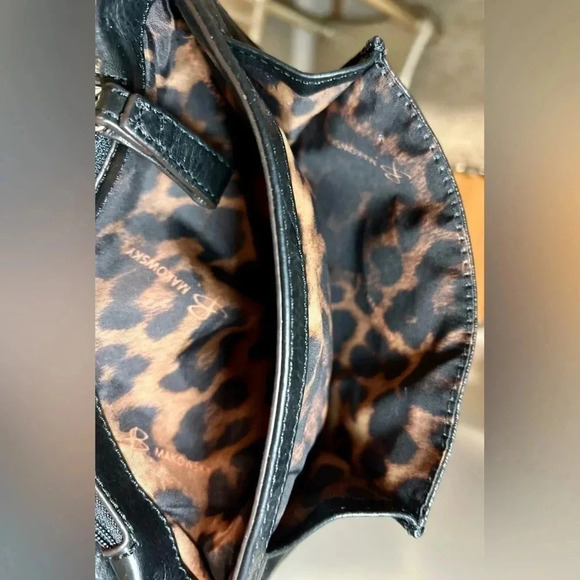 Gently Used B.MAKOWSKY Black Leather Crossbody - Picture 5 of 6